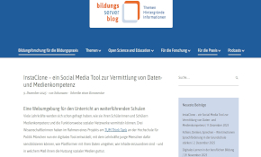 InstaClone – ein Social Media Tool zur Vermittlung von Daten- und Medienkompetenz